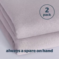 Silentnight Safe Nights 2 Pack Fitted Sheet, Moses Basket - Grey 15 Silentnight Safe Nights 2 Pack Fitted Sheet, Moses Basket - Grey -Sienna Store 0dfsctngy00 5 1