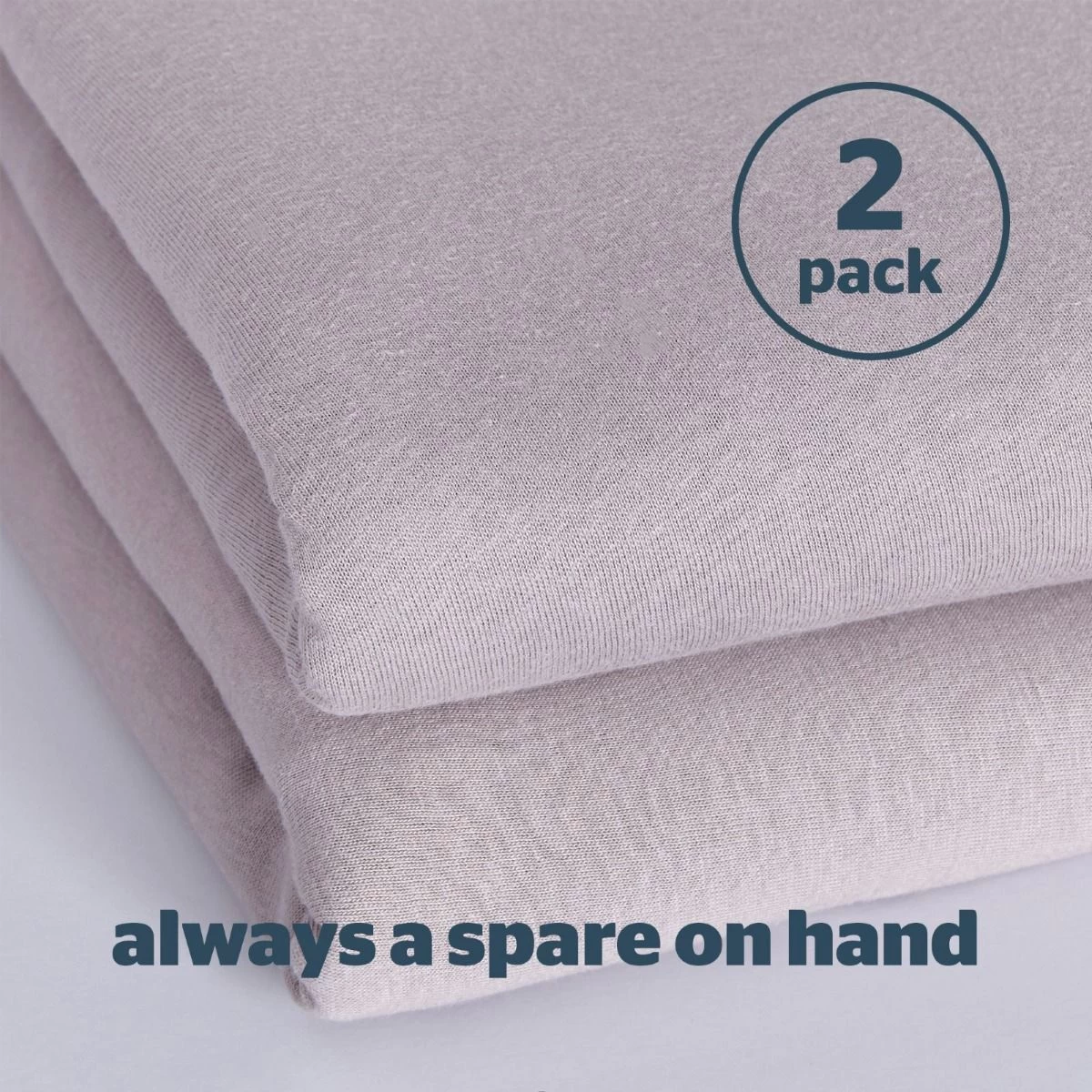 Silentnight Safe Nights 2 Pack Fitted Sheet, Moses Basket - Grey 7 Silentnight Safe Nights 2 Pack Fitted Sheet, Moses Basket - Grey - Image 7