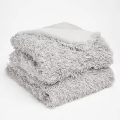 Sienna Fluffy Throw 150x200cm - Silver