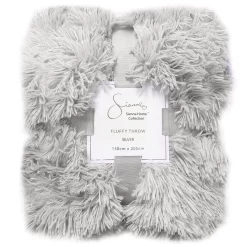 Sienna Fluffy Throw 150x200cm - Silver 13 Sienna Fluffy Throw 150x200cm - Silver -Sienna Store 7s