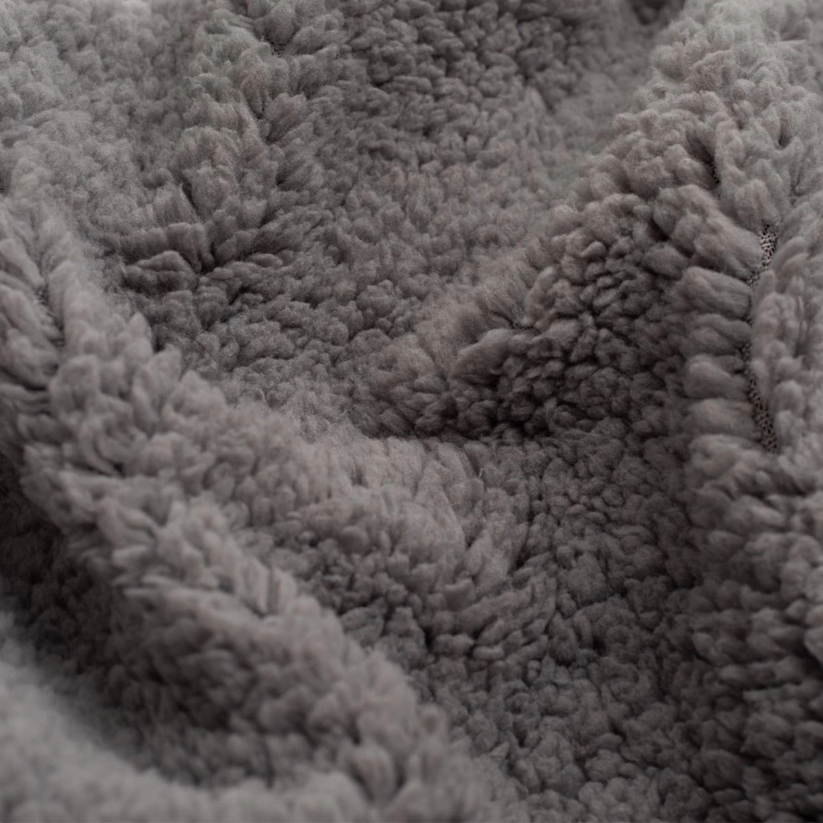 Brentfords Sherpa Throw, Grey/Blush - 150 X 180cm 3 Brentfords Sherpa Throw, Grey/Blush - 150 X 180cm - Image 3