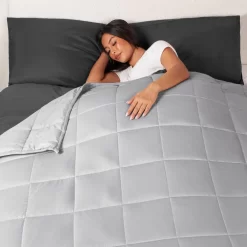 Brentfords Weighted Blanket Quilted - Silver Grey 6 Brentfords Weighted Blanket Quilted - Silver Grey -Sienna Store bbwepldgy2new