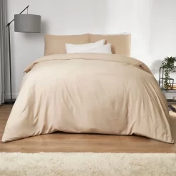 Brentfords Washed Linen Look Duvet Set - Beige -Sienna Store bdhslinbg 1.2s 3