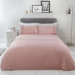 Brentfords Teddy Fleece Panel Duvet Cover Set - Blush 11 Brentfords Teddy Fleece Panel Duvet Cover Set - Blush -Sienna Store bdhstpn duvet set panel teddy blush 6 fv 1 1 1 1