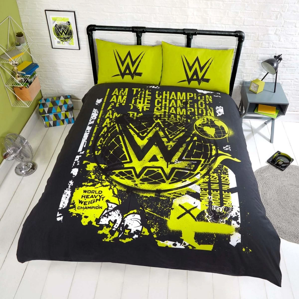 WWE Graffiti Duvet Set, Multi - Double 1 WWE Graffiti Duvet Set, Multi - Double