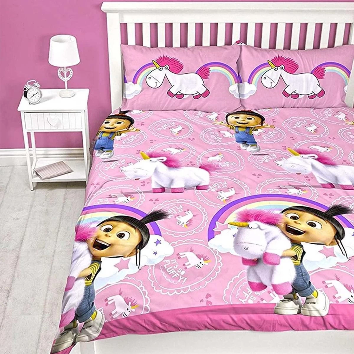 Despicable Me Agnes Daydream Reversible Duvet Set - Double 1 Despicable Me Agnes Daydream Reversible Duvet Set - Double
