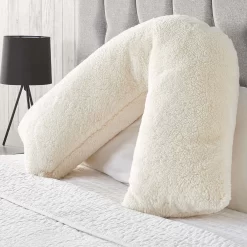 Huggleland Teddy V Shape Pillow - Cream