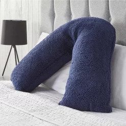 Huggleland Teddy V Shape Pillow - Navy