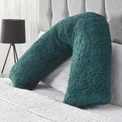 Huggleland Teddy V Shape Pillow - Emerald