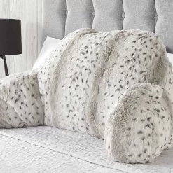 Huggleland Snow Leopard Cuddle Cushion - Grey