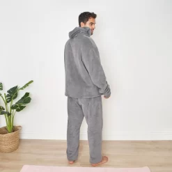 Dreamscene Sherpa Fleece Pyjama Set - Charcoal -Sienna Store bgpjcorch 4s