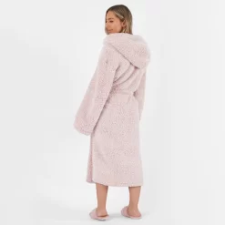 Brentfords Teddy Marl Dressing Gown - Blush -Sienna Store bgtepldbl 3s