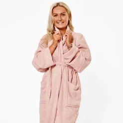 Sienna Store -Sienna Store bgtopld towel bathrobe blush cu