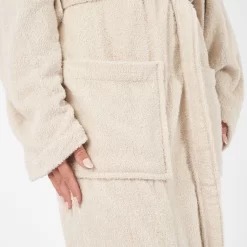 Brentfords 100% Cotton Towelling Dressing Gown, Beige - Adults -Sienna Store bgtopldbg 4s