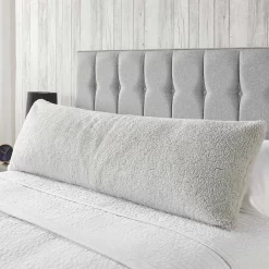 Huggleland Teddy Bolster Pillow - Grey