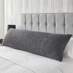 Huggleland Teddy Bolster Pillow - Charcoal