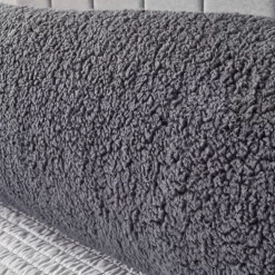 Huggleland Teddy Bolster Pillow - Charcoal -Sienna Store bolster1 3