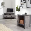 Boston Simple Lamp Table - Grey