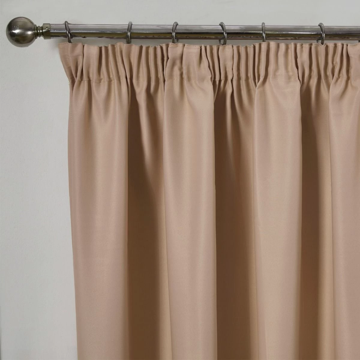 Pencil Pleat Thermal Blackout Curtains - Beige 2 Pencil Pleat Thermal Blackout Curtains - Beige - Image 2