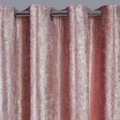 Sienna Home Crushed Velvet Eyelet Curtains - Blush -Sienna Store ccv curtain eyelet crushed velvet blush sw