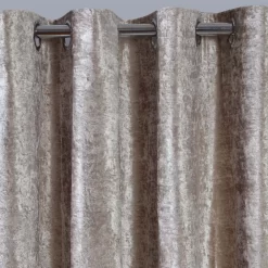 Sienna Home Crushed Velvet Eyelet Curtains - Natural Gold 5 Sienna Home Crushed Velvet Eyelet Curtains - Natural Gold -Sienna Store ccv curtain eyelet crushed velvet natural sw