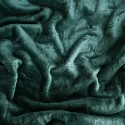 Dreamscene Faux Fur Mink Throw - Forest Green 6 Dreamscene Faux Fur Mink Throw - Forest Green -Sienna Store dbmipldgr11 1 2 3
