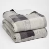 Dreamscene Tartan Fleece Throw, 150 X 180cm - Grey