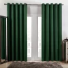 Dreamscene Eyelet Blackout Curtains - Forest Green