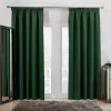 Dreamscene Pencil Pleat Blackout Curtains - Forest Green
