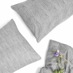 Dreamscene Chunky Knit Print Brushed Cotton Duvet Set - Grey 10 Dreamscene Chunky Knit Print Brushed Cotton Duvet Set - Grey -Sienna Store ddhsckc chunky knit brushed cotton duvet set grey ss3 3