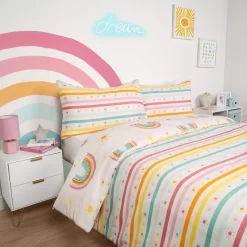 Dreamscene Rainbow Print Duvet Set, Multi - Junior 7 Dreamscene Rainbow Print Duvet Set, Multi - Junior -Sienna Store ddhsraimu 06 1