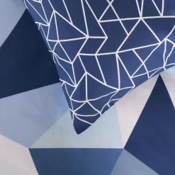Dreamscene Shapes Duvet Cover Set - Navy -Sienna Store ddhstgenv 8s