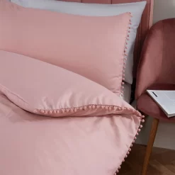 Pom Pom Duvet Set - Blush