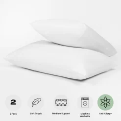 OHS Soft Touch Anti Allergy Pillows - White -Sienna Store duvet overlaysartboard 1 copy 22 1