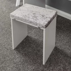 Elizabeth Dressing Table Set - White/Grey -Sienna Store elidrswht elizabeth dresser white grey sep20 dtl 01