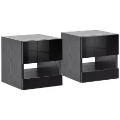Galicia Pair Of Wall Hanging Bedside Tables - Black -Sienna Store galwhbgbg galicia bedside pair black jul21 co 01 mod
