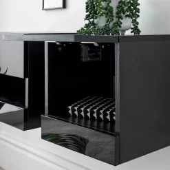 Galicia Pair Of Wall Hanging Bedside Tables - Black -Sienna Store galwhbgbg galicia bedside pair black jul21 dtl 02