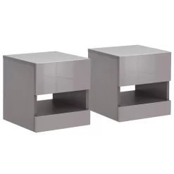 Galicia Pair Of Wall Hanging Bedside Tables - Grey -Sienna Store galwhbggg galicia bedside pair grey jul21 co 01 mod