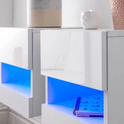 Galicia Pair Of Wall Hanging Bedside Tables - White -Sienna Store galwhbwwg galicia bedside pair white jul21 dtl 03