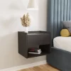 Harmony Pair Of Wall Mounted Bedside Tables - Anthracite