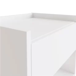 Harmony Pair Of Wall Mounted Bedside Tables - White -Sienna Store harwmbwht harmony wall mounted bedside dtl2 09 21
