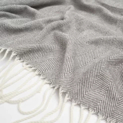 Highams Acrylic Stripe Chevron Fleece Throw, Charcoal - 150 X 200cm 9 Highams Acrylic Stripe Chevron Fleece Throw, Charcoal - 150 X 200cm -Sienna Store hbacstrcl 4s