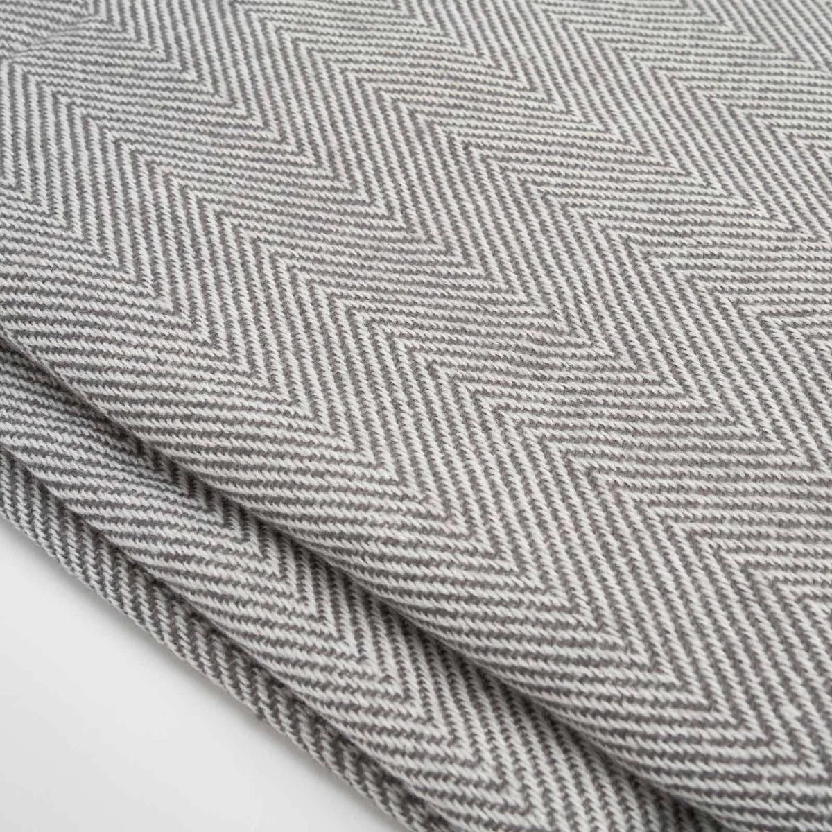 Highams Acrylic Stripe Chevron Fleece Throw, Charcoal - 150 X 200cm 5 Highams Acrylic Stripe Chevron Fleece Throw, Charcoal - 150 X 200cm - Image 5