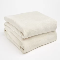 Highams Chenille Throw - Cream