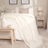 Highams Mohair Throw, Cream - 150 X 200cm