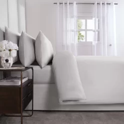 Highams Luxe 220 Thread Count 100% Cotton Sateen Duvet Set - Silver 9 Highams Luxe 220 Thread Count 100% Cotton Sateen Duvet Set - Silver -Sienna Store hdhs2tcsi 3s