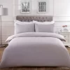 Highams Easy Care Polycotton Duvet Cover Set - Silver Grey