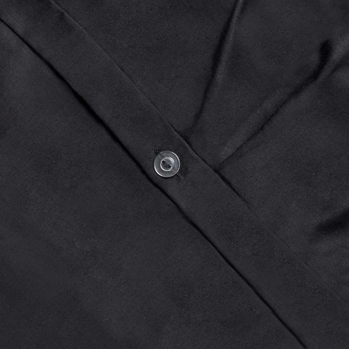 Highams Diamond Pintuck Pinch Pleat Duvet Cover Set - Black 5 Highams Diamond Pintuck Pinch Pleat Duvet Cover Set - Black - Image 5