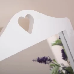 Heart Dressing Table With Stool - White -Sienna Store hrtdtswht 04