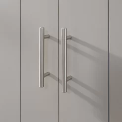 Kenda 2-Door 1-Drawer Wardrobe - Grey -Sienna Store ken21wgry kendal 2dr 1drw robe grey dtl 04